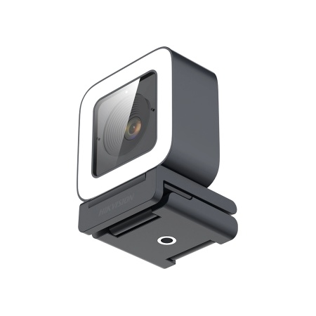 Camera web AI Hikvision 4MP IDS-UL4P/BK, 2K @ 60fps, Auto Framing, focalizare automata SAF, iluminare LED 5 trepte, microfon dual, interfata USB-A/C, trepied inclus, AI Face Beautification - Img 3