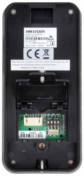 Cititor amprente si carduri EM HikVision DS-K1201AEF, comunicare RS-485, capacitate 5000 amprente, moduri multiple autentificare, senzor optic CMOS, protectie antisabotaj, izolatie optica, ideal pentru control acces - Img 4