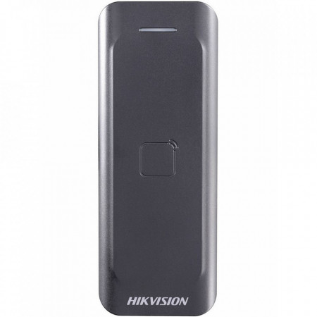 Cititor de carduri cu tastatura HikVision DS-K1802M, acces dual EM 125kHz si Mifare 13.56MHz, interfata Wiegand, protectie la exterior IP65, beeper audio integrat, carcasa material PC+ABS, design ergonomic si compact - Img 2