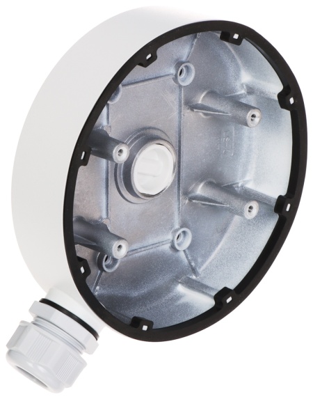 Doza montaj Hikvision Junction Box DS-1280ZJ-DM55, aliaj aluminiu, culoare alb (Hikvision White), ideala pentru protectia conexiunilor si cablurilor - Img 3