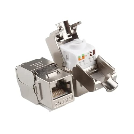 Keystone Jack DataLink MK088-KJCAT6, Cat6 ecranat (FTP), tip Krone, metalic, conector retea RJ45, montaj in patch panel sau priza de perete, standard Gigabit, transfer date de mare viteza - Img 2