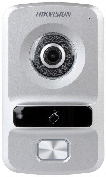 Post exterior videointerfon IP HikVision DS-KV8102-IP pentru 1 familie, rezolutie HD, cititor card integrat, compatibil cu monitoarele DS-KH6320-WTE1/TE1, acces prin aplicatie Hik-Connect, carcasa robusta, IP65 - Img 2