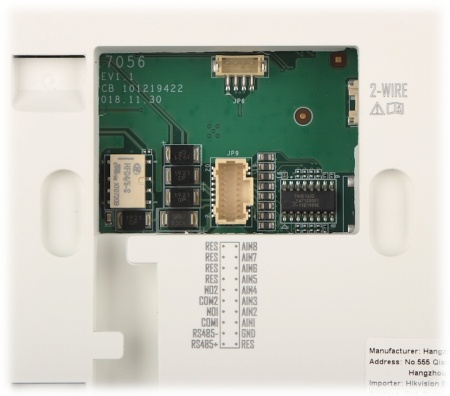 Post interior interfonie IP 2-wire HikVision DS-KH6320-WTE2-W, ecran tactil capacitiv 7 inch, Wi-Fi, suport card TF 32GB, 8 intrari alarma, deblocare de la distanta prin aplicatie, vizualizare camere live - Img 5