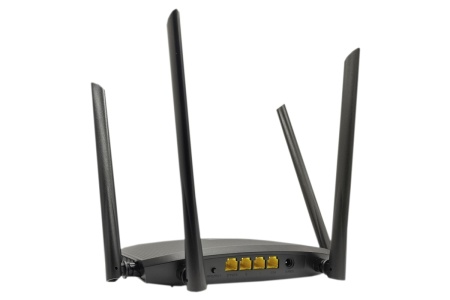 Router Wi‑Fi HikVision DS‑3WR12C, dual‑band cu 4 antene amplify 5 dBi, tehnologie beamforming pentru optimizare semnal, comutare inteligenta dual‑band si sincronizare cont broadband pentru conexiune wireless stabila - Img 3