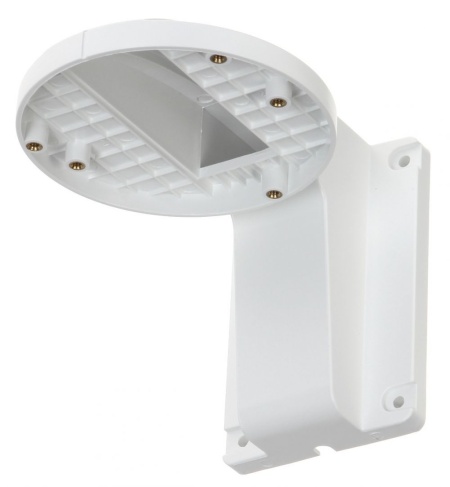 Suport de perete Hikvision DS-1258ZJ pentru camere tip dome, fabricat din material plastic rezistent, culoare Hikvision White, design ergonomic pentru mascarea cablurilor, ideal pentru montaj la interior in sisteme de supraveghere video - Img 2