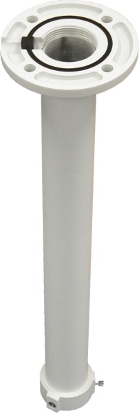 Suport de tavan tip pendul Hikvision DS-1662ZJ pentru camere PTZ, lungime brat 50cm, fabricat din aliaj de aluminiu, culoare Hikvision White, design robust pentru exterior si interior, ideal pentru montaj in spatii cu tavan inalt sau depozite - Img 3