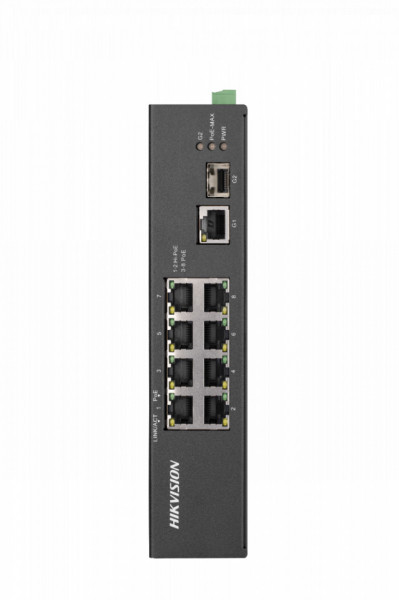 Switch HikVision 8 porturi PoE si doua porturi UpLink DS-3T0310HP-E-HS