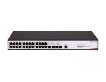 Switch Hikvision DS-3E2528-HI-24T4F: 24 × Gigabit RJ45
