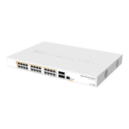 Switch MikroTik 24xGigabit PoE+ Out 450W 4xSFP+10Gbps CRS328-24P-4S+RM
