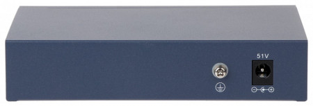 Switch PoE unmanaged HikVision DS-3E0105P-E, 4 porturi Fast Ethernet PoE, 1 port Uplink, transmisie pana la 300m, functia VIP port, protectie supratensiune 6KV, Intelligent PoE Management, carcasa metalica - Img 3