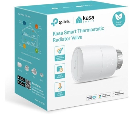 Termostat inteligent TP‑Link Kasa KE100 Kit, control precis temperatura calorifere, programe si timere automate, control vocal Alexa/Google/Siri, protectie impotriva inghetului, aplicatie mobila, compatibil M30x1.5, necesita hub Kasa - Img 4