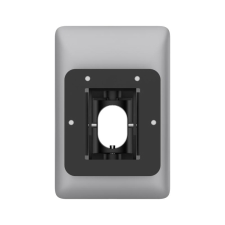Bracket montaj Hikvision DS‑KAB6‑W1, suport ajustabil pentru accesorii control acces, cu posibilitate de rutare a cablurilor pe partea inferioara si unghi reglabil ±45° (stanga/dreapta) si ±15° (sus/jos) pentru instalare usoara si flexibilitate - Img 4