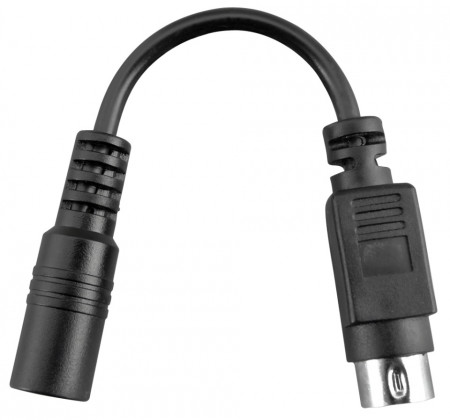 Cablu adaptor alimentare DVR Hikvision ML517, mufa DIN 4 pini tata la mufa DC 2.1/5.5mm mama, curent maxim 4A, tensiune maxima 30V DC, lungime 10cm, pentru surse de alimentare standard - Img 2