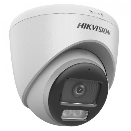 Camera supraveghere Analog HD Hikvision Turret 2MP DS-2CE72DF0T-LFS(2.8mm), tehnologie ColorVu si Smart Hybrid Light, rezolutie Full HD 1080p, imagini color 24/7, microfon incorporat (Audio over Coax), IR si lumina alba 40m, IP67 - Img 3