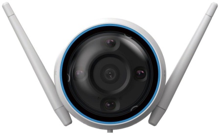Camera supraveghere exterior EZVIZ 3MP CS-H3-R100-1H3WKFL Quad HD, carcasa metalica, detectie AI persoane si vehicule, vedere nocturna color, aparare activa cu sirena si flash, audio bidirectional, Wi-Fi, slot card, IP67 - Img 2