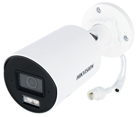 Camera supraveghere IP HikVision bullet 8MP DS‑2CD2087G2H‑LIU(2.8mm) Smart Hybrid Light cu iluminare puternica, WDR 130 dB, H.265+, microfon integrat pentru audio real‑time, detectie persoane si vehicule, rezistenta la apa si praf IP67 - Img 2