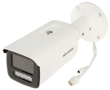 Camera supraveghere IP Hikvision bullet 8MP DS‑2CD2T83G2‑LIS2U/SL(2.8mm), AcuSense detectie persoane/vehicule cu deep learning, Smart Hybrid Light, audio bidirectional dual‑microfon, WDR 120 dB, H.265+, alarma strobe, microSD pana la 512 GB, IP67 - Img 2