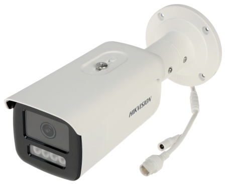 Camera supraveghere IP HikVision Bullet 8MP DS-2CD2T86G2H-4I(4mm), DarkFighter, AcuSense (clasificare om/vehicul), IR pana la 80m, 120 dB WDR, protectie IP67, H.265+, slot card 512GB, analiza video inteligenta, carcasa metalica, 4K - Img 2