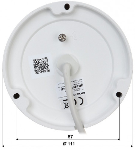 Camera supraveghere IP HikVision Dome 2MP DS-2CD1123G0-I(2.8mm), Full HD, compresie H.265+, iluminare EXIR 2.0 IR 30m, protectie anti-vandal IK10, protectie IP67, Digital WDR, alimentare PoE, carcasa metalica si plastic - Img 3