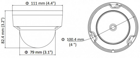 Camera supraveghere IP HikVision Dome 2MP Full HD DS-2CD1123G0E-I(2.8mm), compresie H.265+, infrarosu EXIR 2.0 pana la 30m, protectie exterior IP67, antivandal IK10, tehnologie Digital WDR, senzor CMOS - Img 4