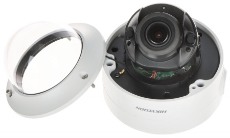 Camera supraveghere IP HikVision Dome 6MP DS-2CD2766G2-IZS(2.8-12mm)(C), DarkFighter, Lentila Varifocala Motorizata, AcuSense (om/vehicul), IR 40m, 120 dB WDR, Audio/Alarm IO, protectie IP66 si IK10, slot card, H.265+, analiza video, carcasa metalica - Img 3