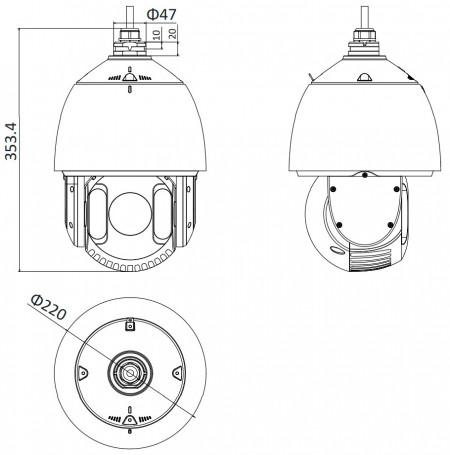 Camera supraveghere IP HikVision Speed Dome 4MP DS-2DE7430IW-AE, zoom optic 30x, tehnologie Powered by DarkFighter, 120dB WDR, IR 150m, rotire Pan/Tilt, compresie H.265+, protectie intemperii IP66, slot card microSD - Img 5