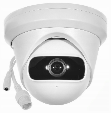 Camera supraveghere IP HikVision turret 4MP DS-2CD2345G0P-I(1.68mm), Super Wide Angle 180 grade, WDR 120dB, tehnologie H.265+, corectie distorsiune imagine, constructie metalica robusta, vizibilitate nocturna IR - Img 3