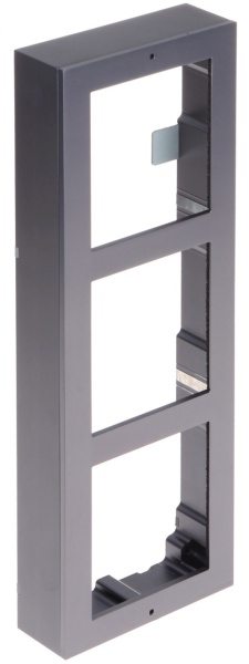 Carcasa interfon montaj aparent HikVision DS-KD-ACW3/S, rama modulara pentru 3 module, material otel inoxidabil de inalta calitate, include 3 panouri frontale, capac buton si accesorii necesare instalarii, design robust - Img 4
