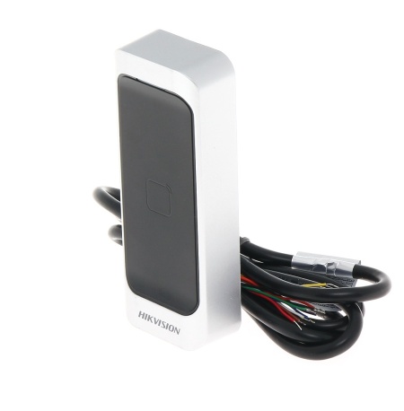 Cititor de carduri Hikvision Pro DS-K1107AM, frecventa 13.56MHz Mifare, procesor 32-bit, protocol RS-485, Wiegand W26/W34, OSDP, protectie antisabotaj, buzzer incorporat, functie Watchdog, upgrade online, design modern - Img 4