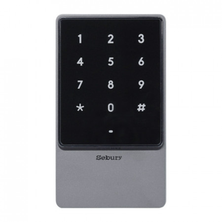 Controler stand-alone Sebury cu tastatura touch si cititor card EM 125kHz + Mifare 13.56MHz carcasa antivandal SEB-sTouch2