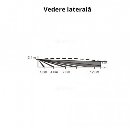 Detector de miscare dual Paradox 525DM Digital Vision, tehnologie PIR si Microunde (MW), functie Anti-masking, detectie 12x12m, unghi 90 grade, procesare digitala, protectie la sabotaj, ideal pentru medii dificile - Img 4