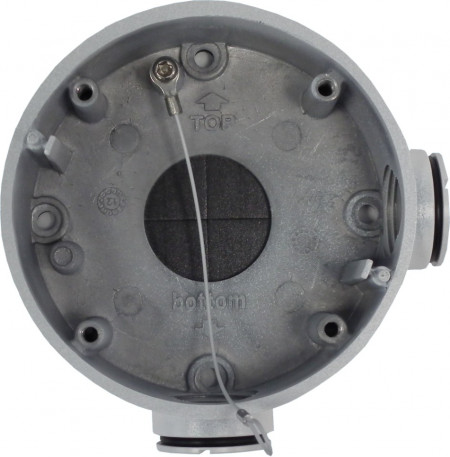 Doza de jonctiune Hikvision DS-1260ZJ pentru camere de supraveghere tip bullet, fabricata din aliaj de aluminiu, culoare Hikvision White, ideala pentru protejarea conexiunilor electrice la exterior si interior, design rezistent si durabil pentru montaj pe - Img 3