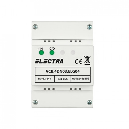 Doza Electra derivatie video 4 iesiri pentru HOME + URBAN G3 VCB.4DN03.ELG04