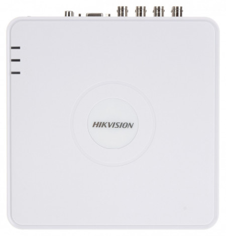 DVR 8 canale HikVision DS-7108HGHI-F1/N, rezolutie 1080p Lite, 5 in 1 (TVI/AHD/CVI/CVBS/IP), suporta pana la 10 camere IP, compresie H.264+, 1x HDD pana la 6TB, iesire HDMI si VGA, carcasa Mini 1U alba, acces aplicatie Hik-Connect - Img 3