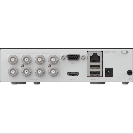 DVR supraveghere analogica Hikvision 8‑canale iDS‑E08HQHI‑XB, AcuSense, H.265 cu eSSD M‑SATA, deep learning pentru detectie persoane/vehicule si protectie perimetru, bitrate adaptiv, 3K/5 MP Lite@12 fps, consum redus, audio coaxial - Img 2