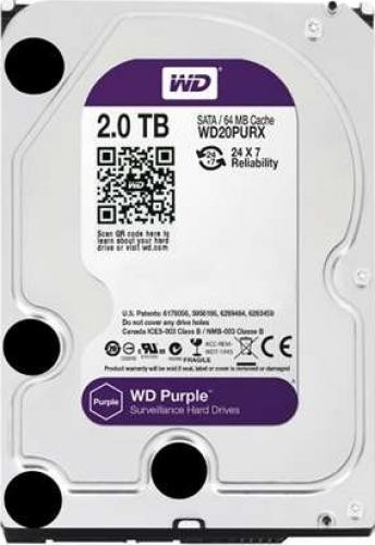 HDD Supraveghere Western Digital Purple 2TB WD22PURZ, 256MB Cache, interfata SATA III, tehnologie AllFrame, suporta pana la 64 camere HD, workload 180TB/an, tehnologie CMR, functionare 24/7, format 3.5 inch - Img 4
