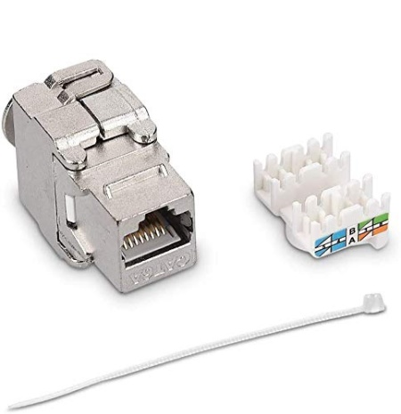 Keystone Jack DataLink MK088-KJCAT6, Cat6 ecranat (FTP), tip Krone, metalic, conector retea RJ45, montaj in patch panel sau priza de perete, standard Gigabit, transfer date de mare viteza - Img 3