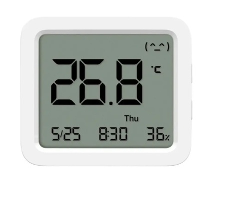 Monitor umiditate si temperatura Xiaomi BHR9041GL cu ecran multifunctional, afiseaza temperatura, umiditate, ora, data si nivel confort, senzor de inalta precizie ±0.1°C/1% RH, conectivitate Bluetooth 5.0, baterie CR2450 inclusa, montaj flexibil - Img 2