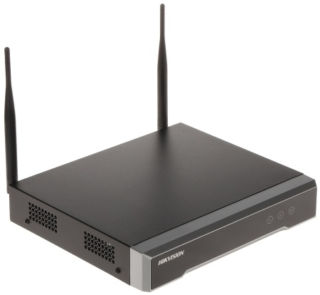 NVR Wi-Fi 4 canale Hikvision DS-7104NI-K1/W/M(C), rezolutie 4MP, compresie H.265+, 1x SATA max 6TB, antena duala integrata, management prin Hik-Connect, vizualizare 4-ch 1080P, configurare automata wireless - Img 3