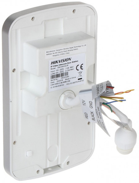 Post exterior videointerfon IP HikVision DS-KV8102-IP pentru 1 familie, rezolutie HD, cititor card integrat, compatibil cu monitoarele DS-KH6320-WTE1/TE1, acces prin aplicatie Hik-Connect, carcasa robusta, IP65 - Img 3