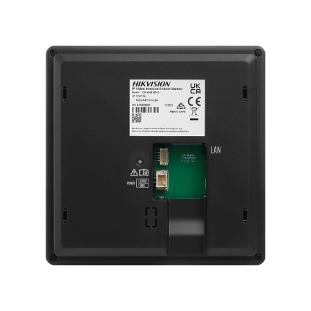 Post interior videointerfon IP Hikvision DS-KH6100-E1, ecran color 4.3 inch, alimentare PoE standard, 4 butoane tactile configurabile, vizualizare camere si post exterior live, microfon si difuzor incorporate, design modern - Img 4