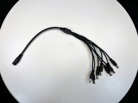 Splitter alimentare 1 x Mama la 8 x Tata SPAL108, lungime standard, compatibil cu surse alimentare 12V DC si camere supraveghere, distributie curent pentru 8 dispozitive, conectori 2.1mm x 5.5mm, design compact - Img 5