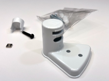 Suport montaj detector Hikvision DS-PDB-IN-Ceilingbracket, prindere pe tavan pentru senzori de interior, design anti-rasucire, permite cablare ascunsa, protectie back tamper, material rezistent, alb - Img 2