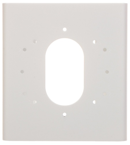 Suport montaj pe stalp vertical HikVision DS-1275ZJ-S-SUS, material otel inoxidabil SUS304, culoare alb, design robust pentru camere supraveghere, rezistent la coroziune, fixare cu bride metalice - Img 2