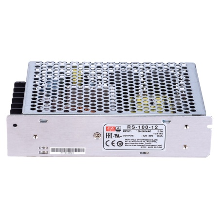 Sursa alimentare OEM S-60-12, 60W, 12V DC, 5A, eficienta 76%, conexiune terminal block, protectie suprasarcina OPP, supratensiune OVP, scurtcircuit SCP, dimensiuni 159x97x38mm - Img 4