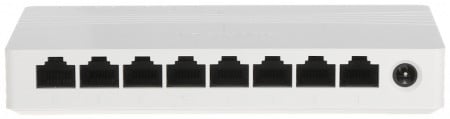 Switch Gigabit 8 Porturi HikVision DS-3E0508D-E, 10/100/1000 Mbps, carcasa plastic compacta, Plug &amp; Play, auto-learning MAC, montaj desktop sau perete, eficienta energetica, ideal pentru birou sau acasa - Img 2