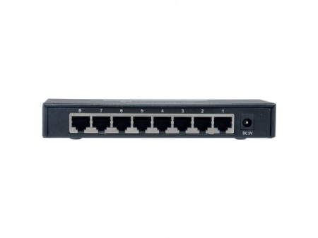 Switch Gigabit Level1 GEU-0822 Unmanaged, 8 porturi 10/100/1000Mbps, capacitate switching non-blocking, suport 9K Jumbo Frames, eficienta IEEE 802.3az, arhitectura Store-and-Forward, montaj desktop sau perete, fanless - Img 4