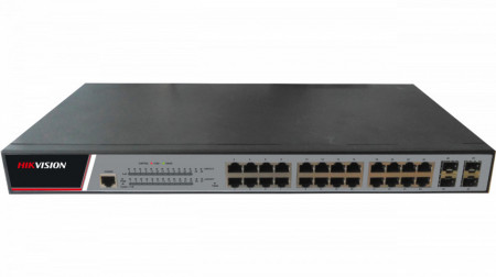 Switch HikVision 24 porturi PoE Gigabit cu web interface DS-3E2528P