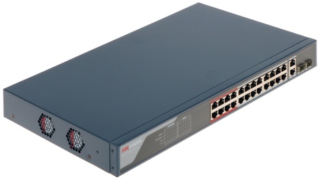 Switch Smart Managed PoE Hikvision DS-3E1326P-EI/M, 24 porturi Fast Ethernet, 1 port Gigabit RJ45, 1 port Gigabit Combo, buget total 230W, PoE Watchdog, transmisie pana la 300m, protectie 6kV, suport VLAN si STP/RSTP - Img 4