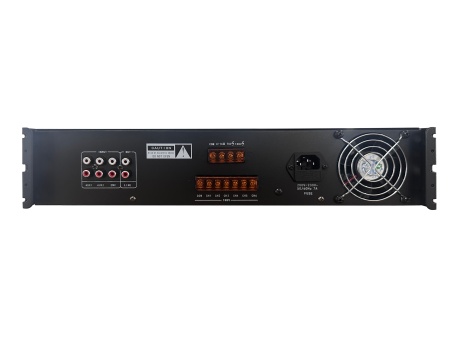 Amplificator audio public address Hikvision DS-QAE0A240G1-VB6 putere 240W, 6 zone, intrari EMC/MIC/AUX/Bluetooth/USB/Card SD, suport reglare volum si continut audio pe doua zone independente - Img 2